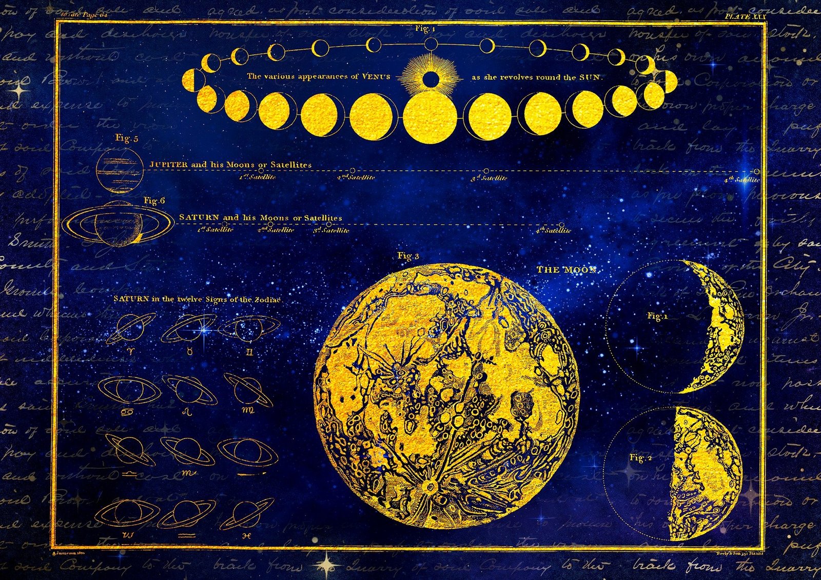 Moon in the night sky