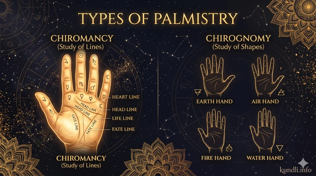 Types of Palmistry